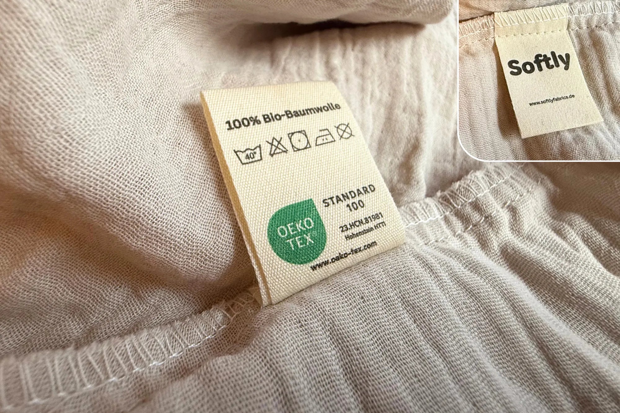 Nachhaltige Musselin Bettwäsche